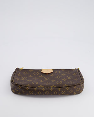 Louis Vuitton Monogram Multi Pochette Bag with Khaki Green Strap and Gold Hardware RRP £1970