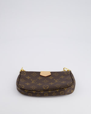 Louis Vuitton Monogram Multi Pochette Bag with Khaki Green Strap and Gold Hardware RRP £1970