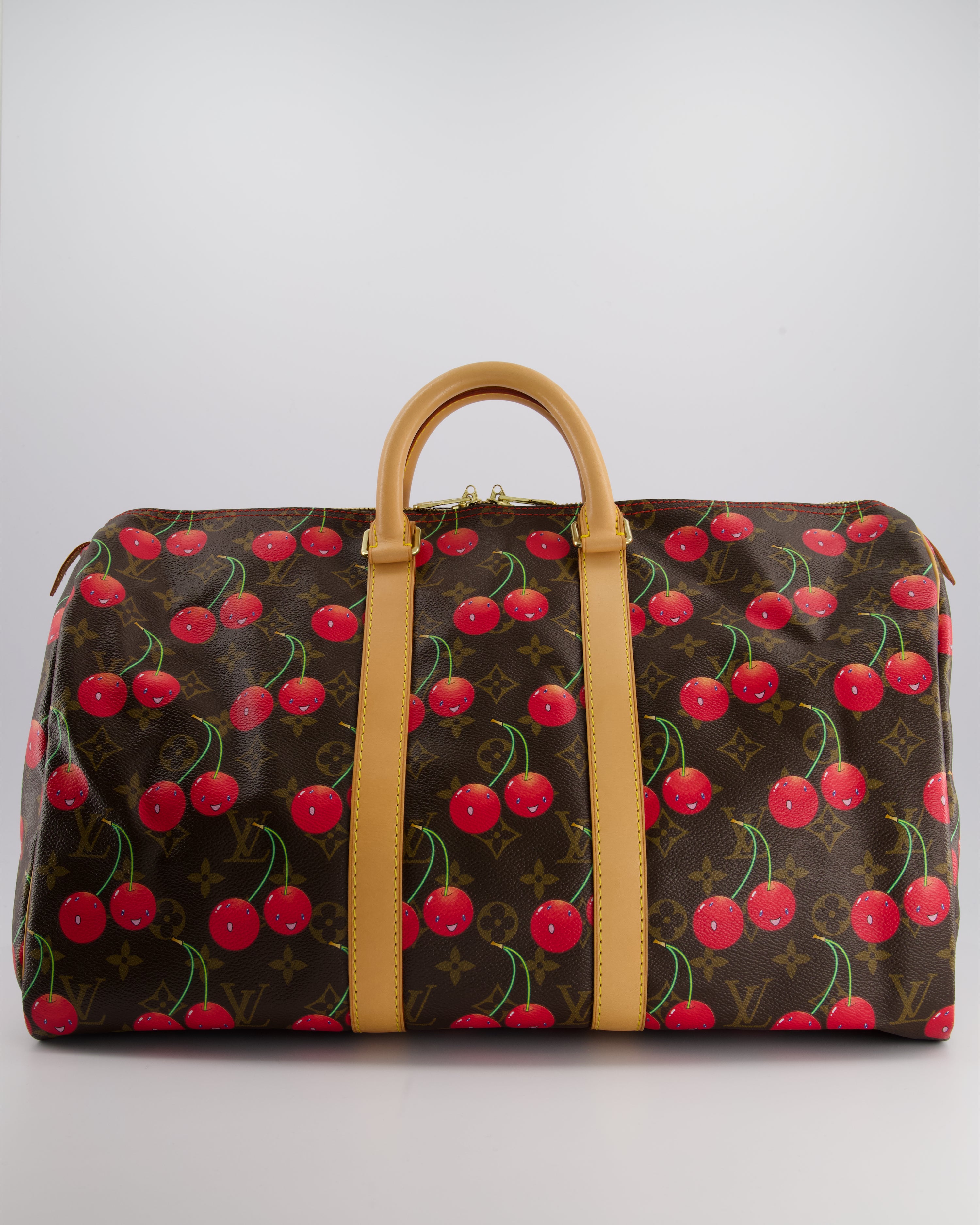 COLLECTORS PIECE Louis Vuitton x Murakami Vintage Cherry Brown Monog Sellier