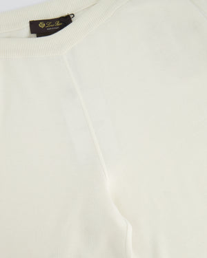 Loro Piana White Silk Blend Wide Leg Trousers IT 42 (UK 10)