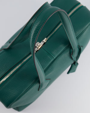 Hermès Victoria II 35cm Bag in Malachite Clemence Leather with Palladium Hardware