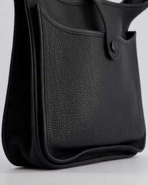 Hermès Evelyne 29cm Bag in Black Clemence Leather with Palladium Hardware