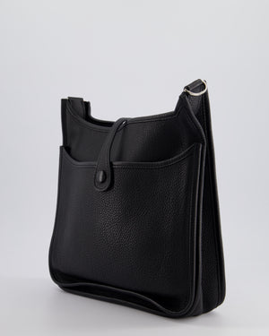 Hermès Evelyne 29cm Bag in Black Clemence Leather with Palladium Hardware