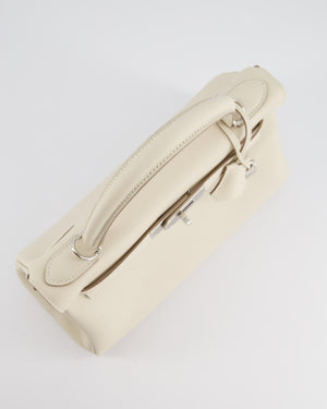 Hermès Kelly 28cm Bag Retourne in Craie Togo Leather with Palladium Hardware