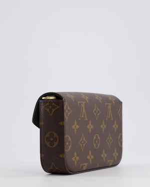 Louis Vuitton Felicie Strap & Go Bag in Monogram Canvas with Khaki Strap & Gold Hardware RRP £1,690