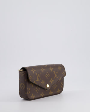 Louis Vuitton Felicie Strap & Go Bag in Monogram Canvas with Khaki Strap & Gold Hardware RRP £1,690