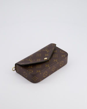 Louis Vuitton Felicie Strap & Go Bag in Monogram Canvas with Khaki Strap & Gold Hardware RRP £1,690