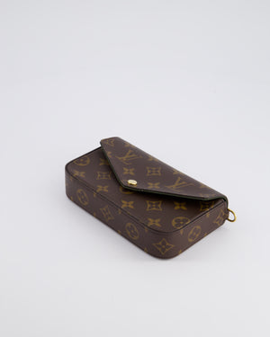 Louis Vuitton Felicie Strap & Go Bag in Monogram Canvas with Khaki Strap & Gold Hardware RRP £1,690