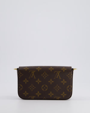 Louis Vuitton Felicie Strap & Go Bag in Monogram Canvas with Khaki Strap & Gold Hardware RRP £1,690