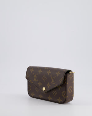 Louis Vuitton Felicie Strap & Go Bag in Monogram Canvas with Khaki Strap & Gold Hardware RRP £1,690