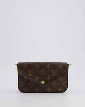 Louis Vuitton Felicie Strap & Go Bag in Monogram Canvas with Khaki Strap & Gold Hardware RRP £1,690