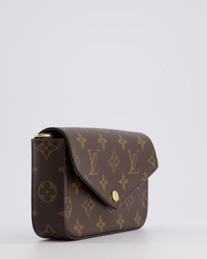 Louis Vuitton Felicie Strap & Go Bag in Monogram Canvas with Khaki Strap & Gold Hardware RRP £1,690