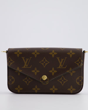 Louis Vuitton Felicie Strap & Go Bag in Monogram Canvas with Khaki Strap & Gold Hardware RRP £1,690