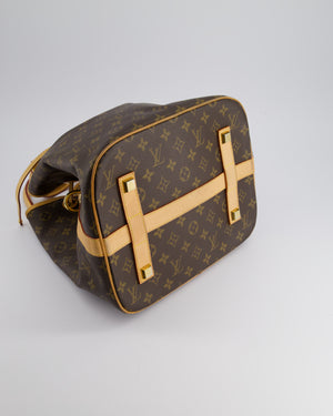 Louis Vuitton 2Way Turenne MM Bucket Bag in Monogram Coated Canvas & Vacchetta Leather with Gold Hardware