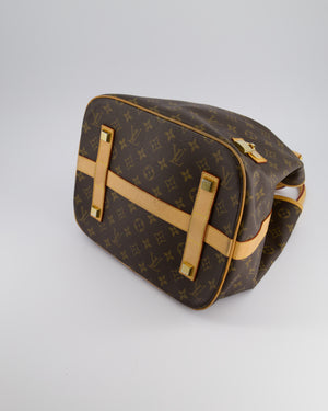 Louis Vuitton 2Way Turenne MM Bucket Bag in Monogram Coated Canvas & Vacchetta Leather with Gold Hardware