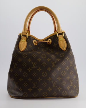 Louis Vuitton 2Way Turenne MM Bucket Bag in Monogram Coated Canvas & Vacchetta Leather with Gold Hardware