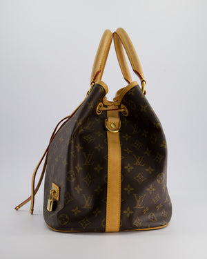 Louis Vuitton 2Way Turenne MM Bucket Bag in Monogram Coated Canvas & Vacchetta Leather with Gold Hardware