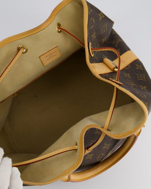 Louis Vuitton 2Way Turenne MM Bucket Bag in Monogram Coated Canvas & Vacchetta Leather with Gold Hardware