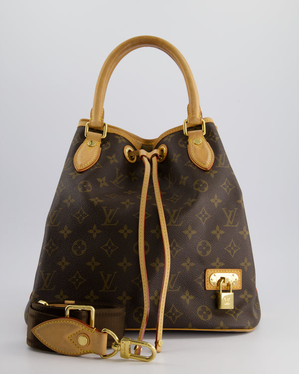 Louis Vuitton 2Way Turenne MM Bucket Bag in Monogram Coated Canvas & Vacchetta Leather with Gold Hardware