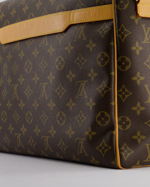 Louis Vuitton Brown Abbesses Messanger Bag in Monogram Coated Canvas & Vacchetta Leather with Gold Hardware