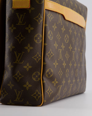 Louis Vuitton Brown Abbesses Messanger Bag in Monogram Coated Canvas & Vacchetta Leather with Gold Hardware