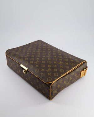 Louis Vuitton Brown Abbesses Messanger Bag in Monogram Coated Canvas & Vacchetta Leather with Gold Hardware