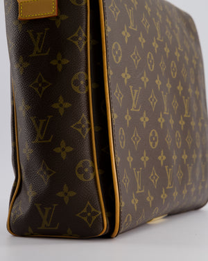 Louis Vuitton Brown Abbesses Messanger Bag in Monogram Coated Canvas & Vacchetta Leather with Gold Hardware