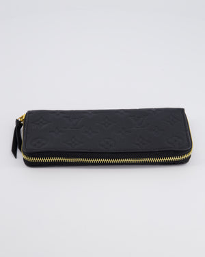 Louis Vuitton Black Zippy Wallet in Monogram Empreinte Leather with Gold Hardware RRP £740