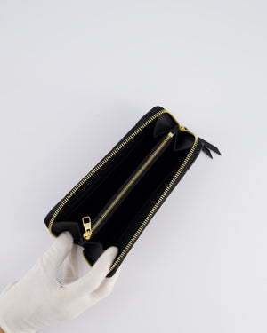 Louis Vuitton Black Zippy Wallet in Monogram Empreinte Leather with Gold Hardware RRP £740