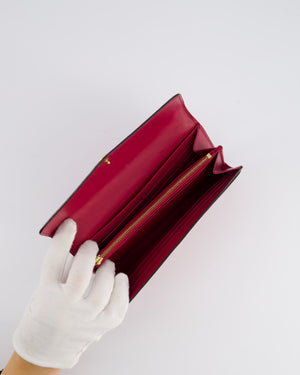 Louis Vuitton Cherry Red Sarah Wallet in Vernis Leather with Gold Hardware RRP £495