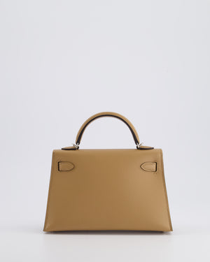 *RARE* Hermès Mini Kelly II 20cm Bag in Chai Epsom Leather with Palladium Hardware