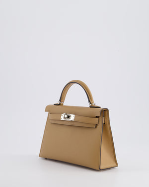 *RARE* Hermès Mini Kelly II 20cm Bag in Chai Epsom Leather with Palladium Hardware