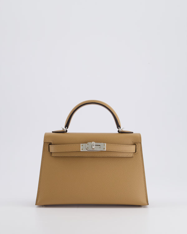 *RARE* Hermès Mini Kelly II 20cm in Chai Epsom Leather with Palladium Hardware