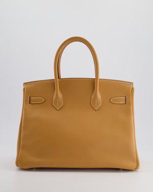 *RARE* Hermès Vintage Birkin Bag Retourne 30cm in Gold Courchevel Leather with Gold Hardware