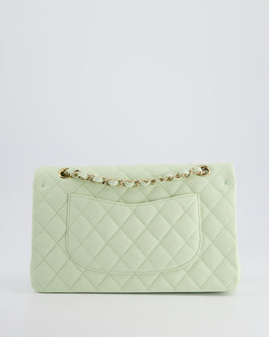 Chanel Pistachio Green Medium Double Flap Bag in Caviar Leather with Champagne Gold Hardware RRP £8,850