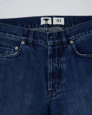 Christian Dior Blue 01 Denim Jeans with Logo J'adore Turn Up Size FR 32 (UK 4)