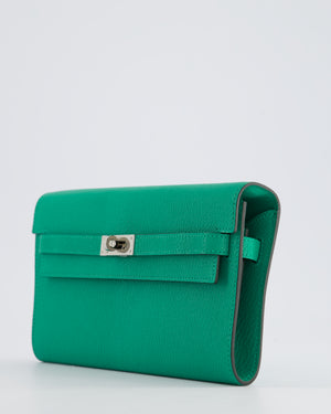 Hermès Kelly To Go Bag in Menthe Chevre Leather with Palladium Hardware