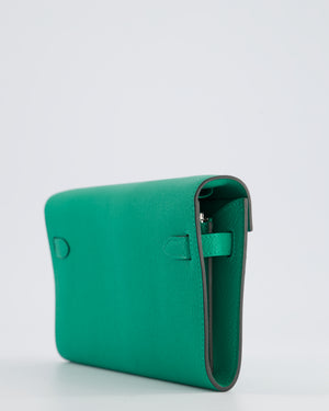 Hermès Kelly To Go Bag in Menthe Chevre Leather with Palladium Hardware