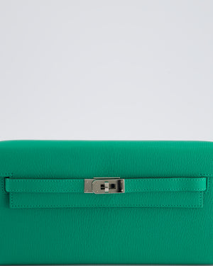 Hermès Kelly To Go Bag in Menthe Chevre Leather with Palladium Hardware