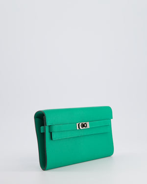 Hermès Kelly To Go Bag in Menthe Chevre Leather with Palladium Hardware