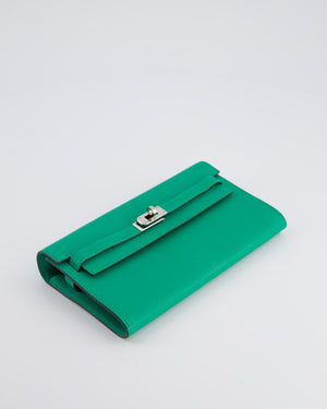 Hermès Kelly To Go Bag in Menthe Chevre Leather with Palladium Hardware