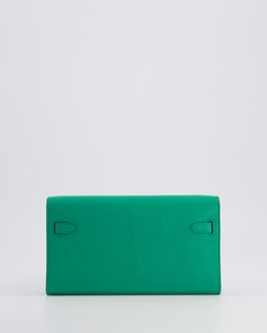 Hermès Kelly To Go Bag in Menthe Chevre Leather with Palladium Hardware