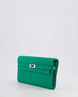 Hermès Kelly To Go Bag in Menthe Chevre Leather with Palladium Hardware