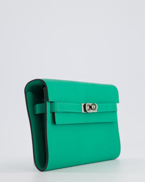 Hermès Kelly To Go Bag in Menthe Chevre Leather with Palladium Hardware