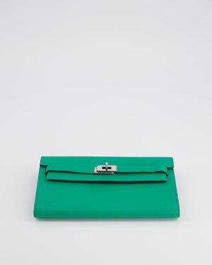 Hermès Kelly To Go Bag in Menthe Chevre Leather with Palladium Hardware