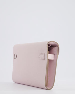 Hermès Kelly To Go Bag in Mauve Pale Epsom Leather with Palladium Hardware