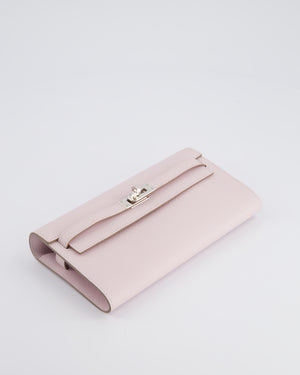 Hermès Kelly To Go Bag in Mauve Pale Epsom Leather with Palladium Hardware