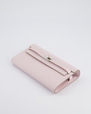 Hermès Kelly To Go Bag in Mauve Pale Epsom Leather with Palladium Hardware