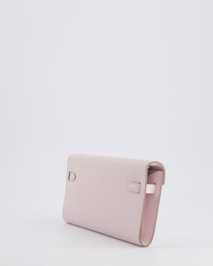 Hermès Kelly To Go Bag in Mauve Pale Epsom Leather with Palladium Hardware