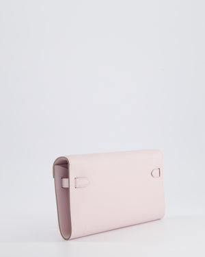 Hermès Kelly To Go Bag in Mauve Pale Epsom Leather with Palladium Hardware